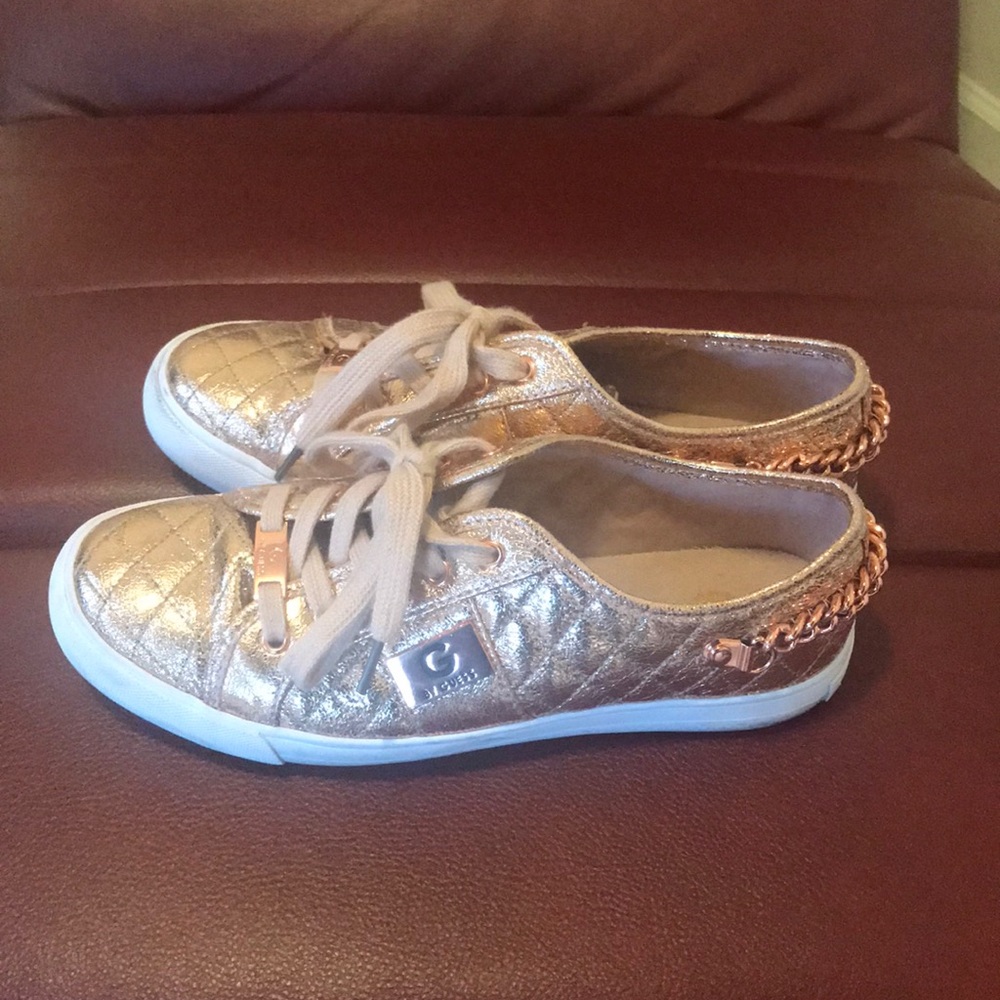 Like New! G by Guess Rose Gold Sneaker